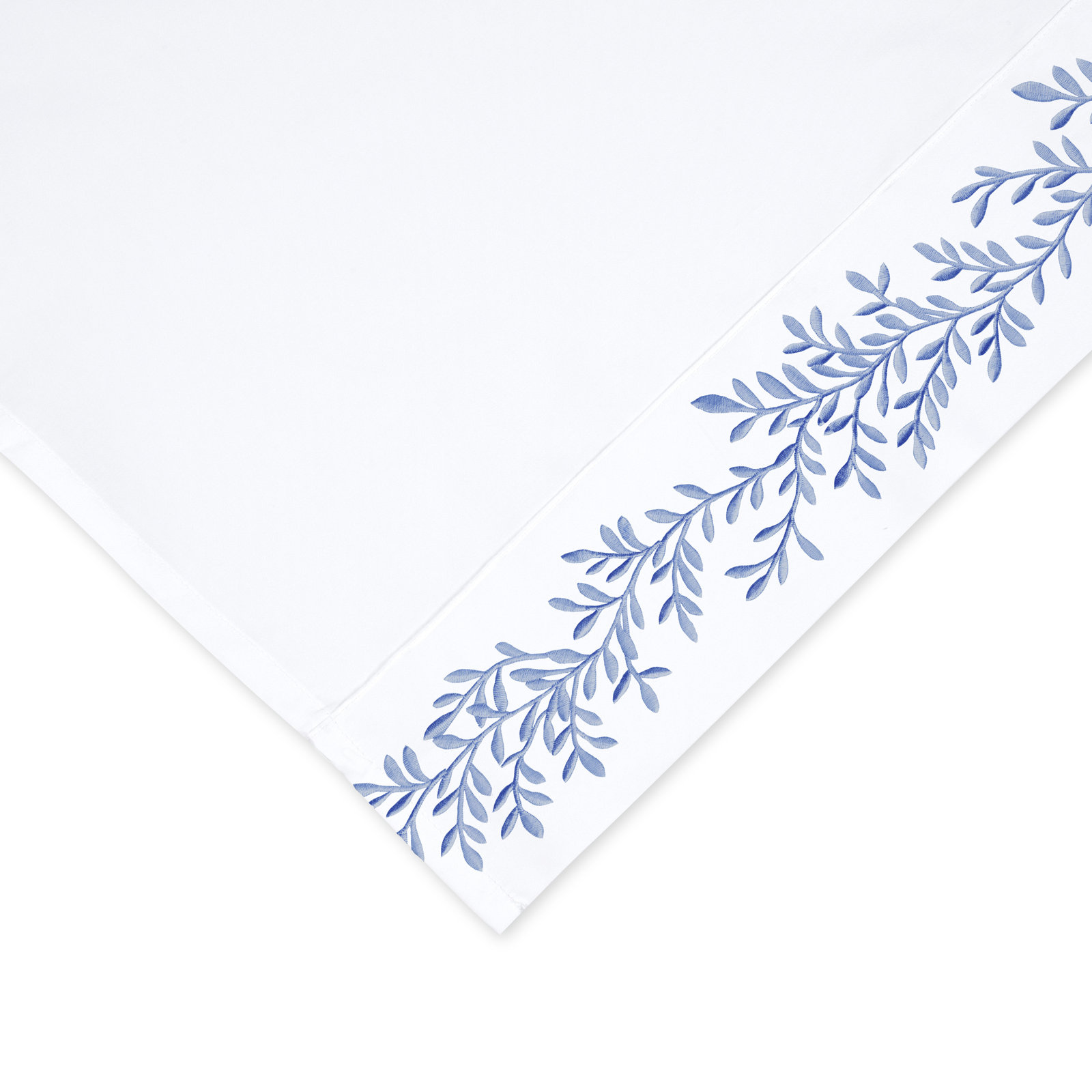 Canberra Pima Cotton Sheet Set, Queen Sheet Set with 2 Pillowcases, Blue