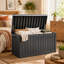 Boîte de rangement en résine pour rangement extérieur P 46,26 po x l 18,7 po