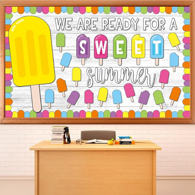 Ensemble de décorations pour babillard Sweet Ice Pop Summer - «We Are Ready For A Sweet Summer»