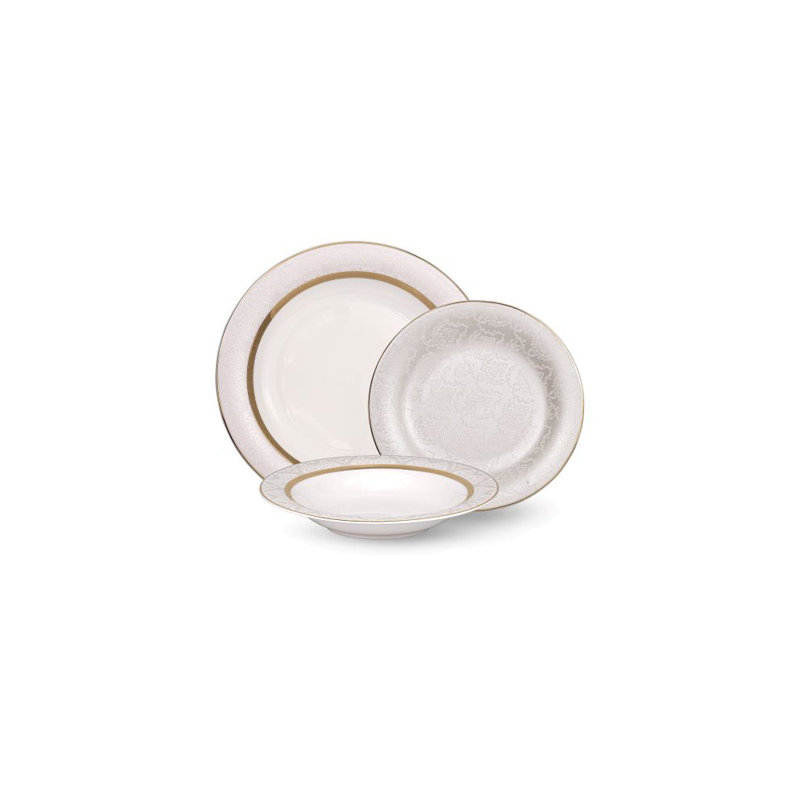 Strayer Piece Bone China Dinnerware Set - Service for 6