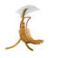 Chaise longue suspendue avec support