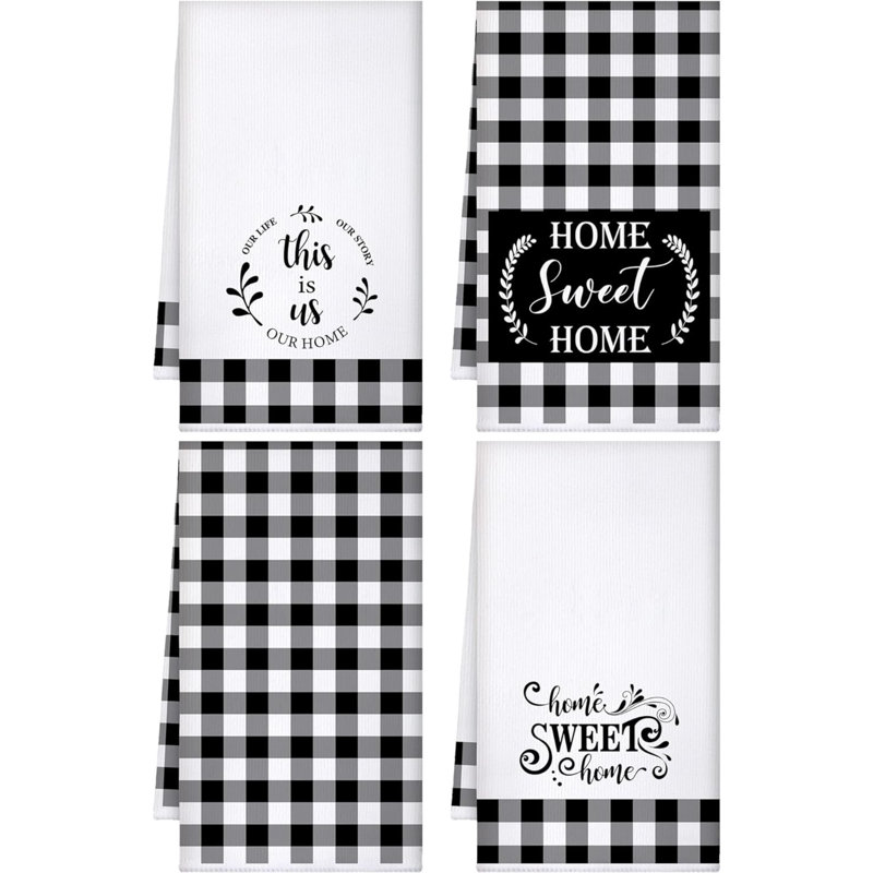 Checkered Dish Cloth Kitchen Towel