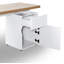 Bureau d'écriture rectangulaire avec armoire de rangement de 47,27 po 