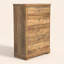 Commode à 5 tiroirs avec base sculptée Burkhart l 31,2 po
