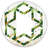 Hexagon Star Triangular Design I Eclectic Frameless Wall Mirror-45635114