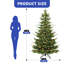 Sapin de Noël givré pré-éclairé-1361234899