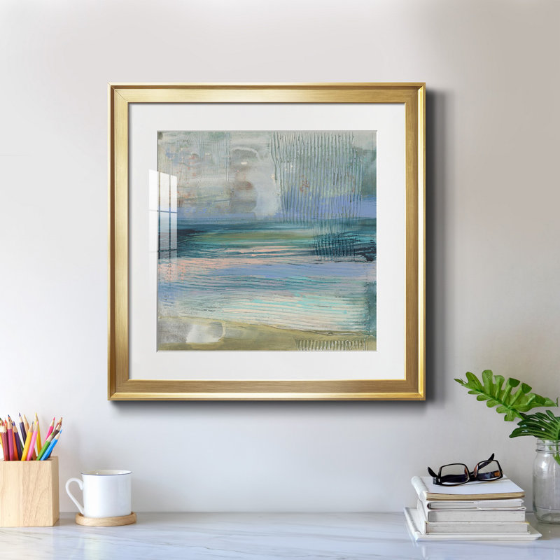 Reproduction encadrée texturée I-Premium - prêt à accrocher, Cadre doré, H 16 po x l 16 po x P 1 po