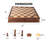 15" Large 2-in-1 Chess and Checkers Board Game Combo Set