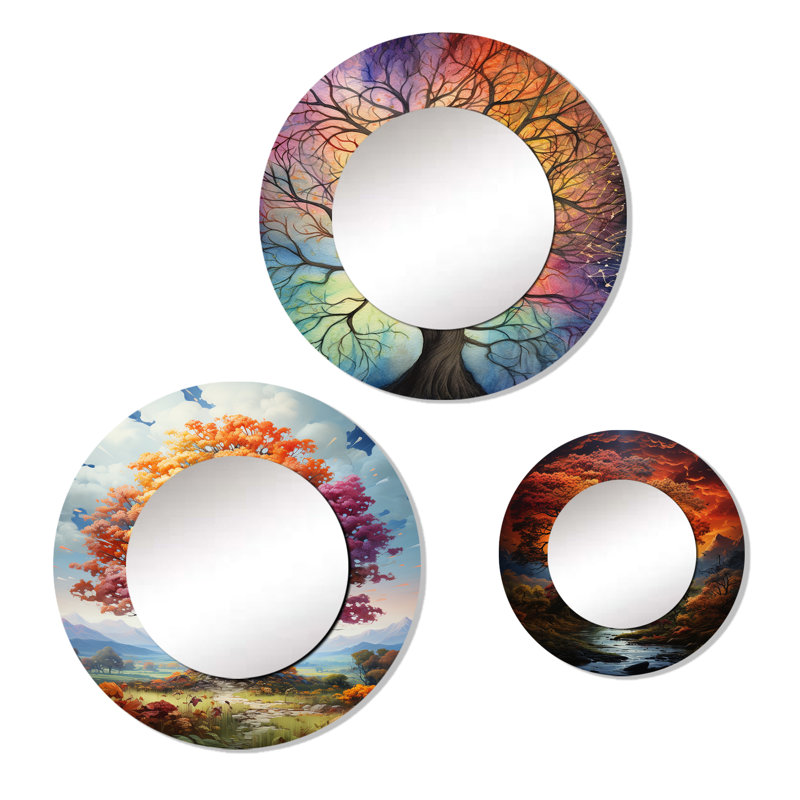 Glorieux miroir d'automne à la campagne