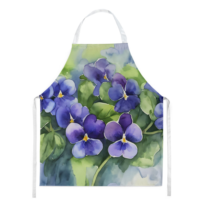 Iris du Tennessee en tablier aquarelle, Violettes du Rhode Island