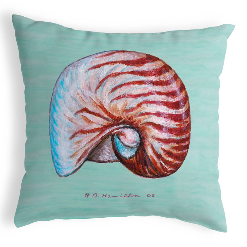  Coussin intérieur / extérieur Nautilus, Bleu sarcelle