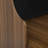 Multi-use Walnut Mdf Mid-century Cabinet For Cats With Scratch Bed