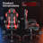 High-Back Massage Adjustable Reclining Ergonomic Faux Leather Swiveling PC & Racing Game Chair with Footrest-38238581