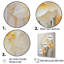 Minimalisme, fleurs de jonquilles blanches et orange I sur toile-1481689937-1441401107