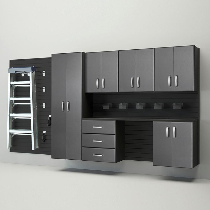 Deluxe 6 Piece Storage System, Black/Silver Carbon
