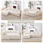 Modern Minimalist Modular Sectional Sofa, L-Shape Upholstered Cloud Couch With Deep Seats