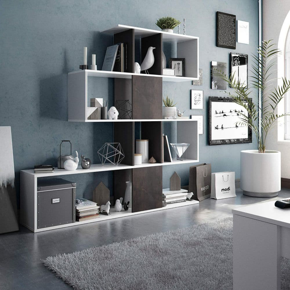 Bhrigu 145cm H x 145cm W Geometric Bookcase