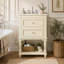 Meuble-lavabo de 51 cm (20 po) avec lavabo en céramique, design rétro, 2 tiroirs et une tablette ouverte pour un rangement élégant.-1277851235