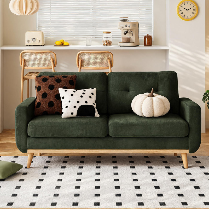Canapé 67,7 po Mid-Century, Antique Green