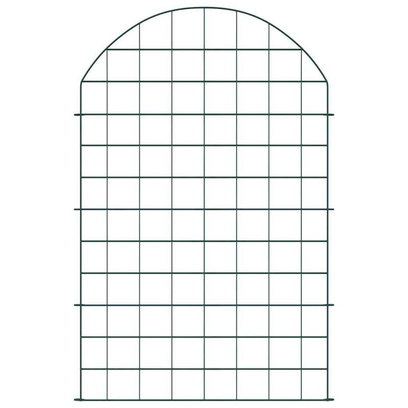80 cm H x 50 cm W Steel Border Fencing with 8 Panel(s) Included Panel(s) Included