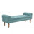 Averleigh Button-Tufted Upholstered End Of Bed Bench With Rolled Arms And Turned Wood Legs-117216281-133205716