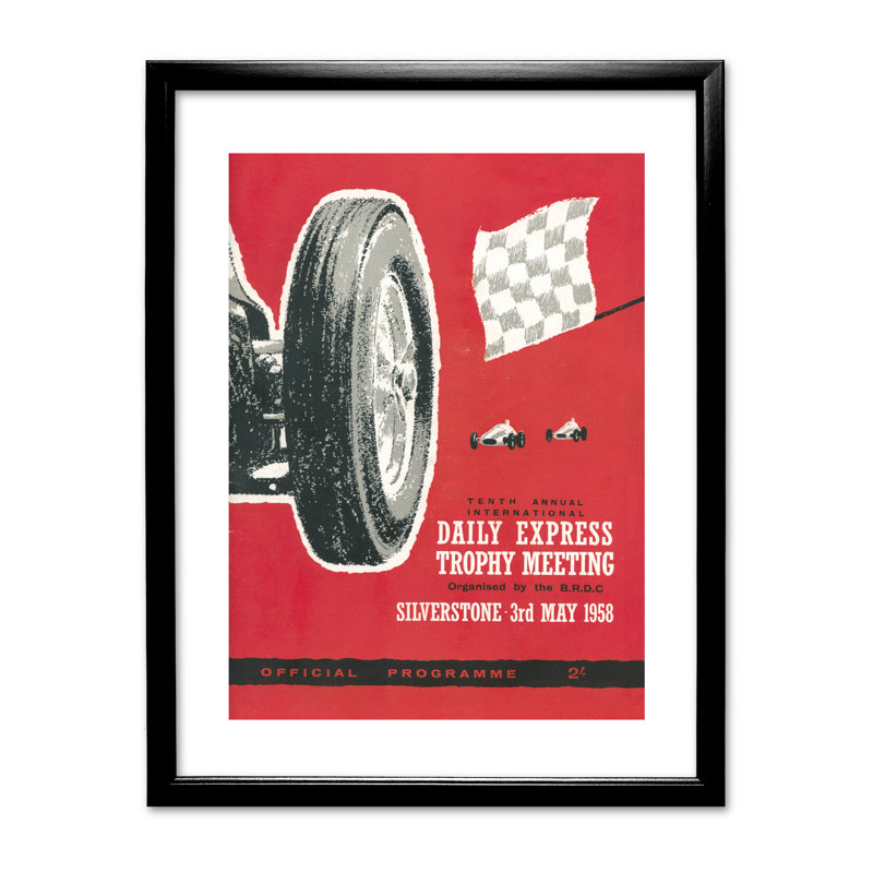 Single Picture Frame Print on Canvas, Black