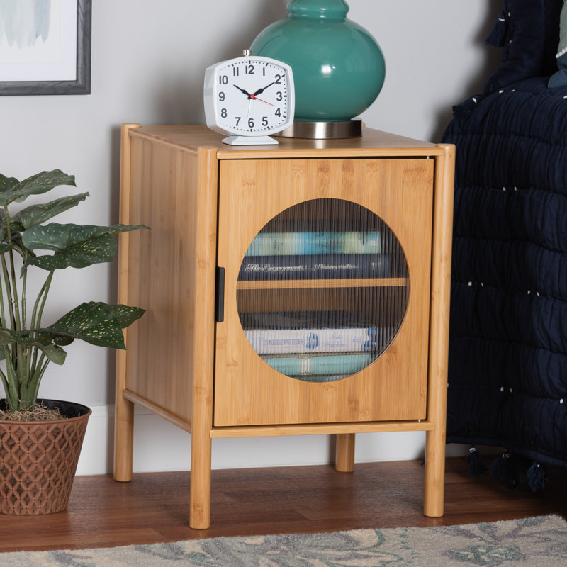 Emilin Solid Wood End Table