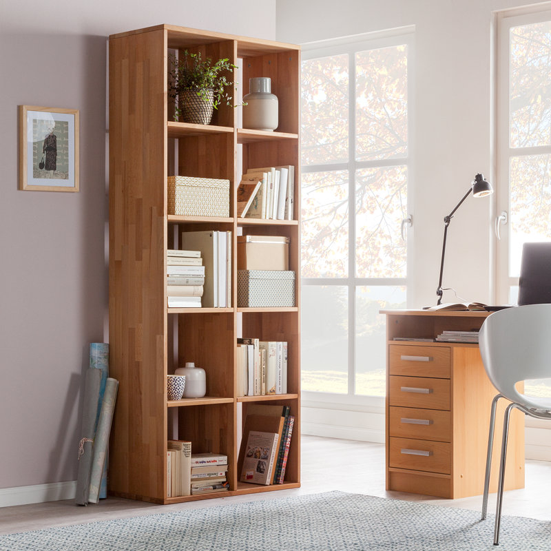 GrapWOOD Solid Wood Bookcase, 76 x 186 cm