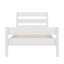 Structure de lit simple en bois avec tête et pied de lit inclus-1128182148
