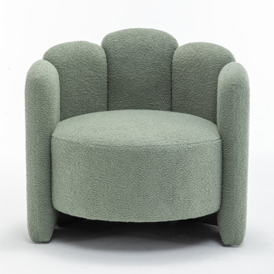 Sherpa Upholstered Barrel Chair