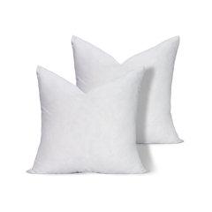 Acanva Premium Throw Pillow Inserts with Microfiber Filled, Lumbar Support  Decorative Stuffer for Sofa Bed Couch & Chairs, 16x26, 2 Count, White