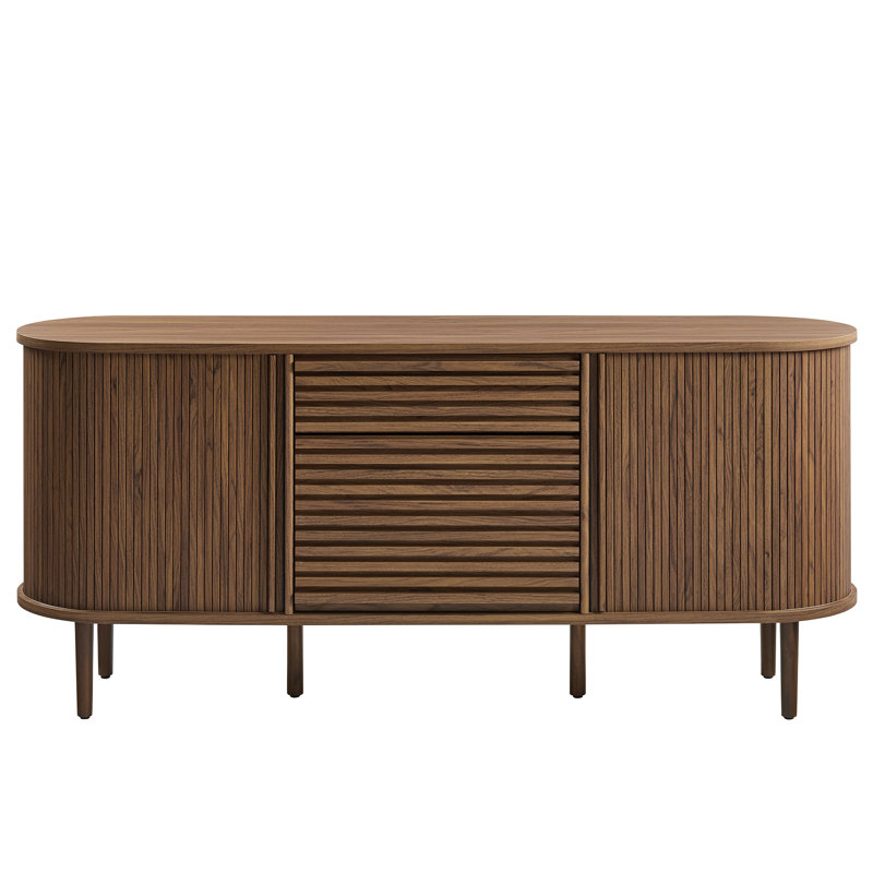 Buffet ovale cannelé de 67 po Harlan