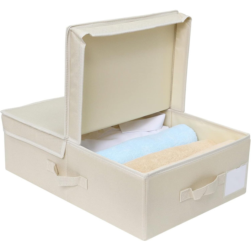 Ebern Designs Plastic Box, Beige