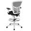 Chaise de dessinateur ergonomique à dossier moyen avec anneau de pied chromé réglable, accoudoirs réglables-1495346099-1495346100