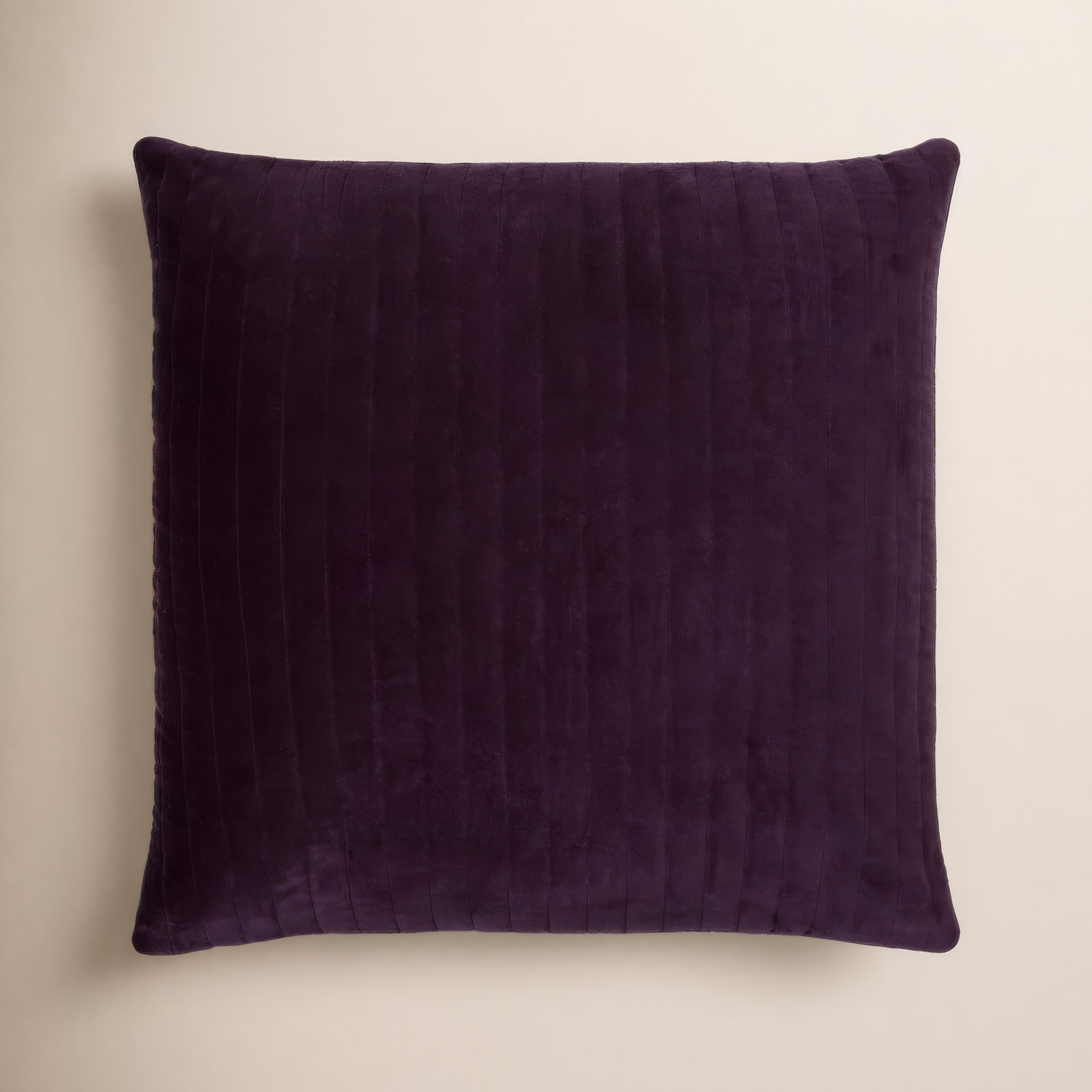 Beirne Throw Pillow, Pillow Cover Only - No Insert, 18" x 18", Dark Purple