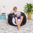 Bean Bag Chair for Kids, Teens, and Adults - Filled with Soft Beads, Includes Removable and Machine Washable Cover - Multiple Colors, Sizes and Fabrics including Soft Nylon & Canvas with Patterns-1782650945-1785356745