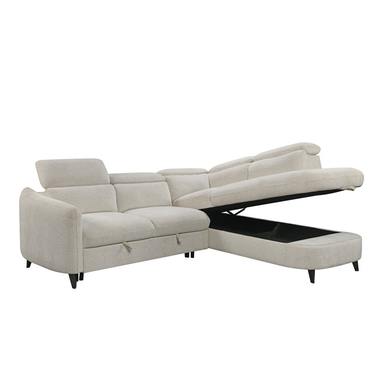 Canapé-lit Soren, Tissu beige