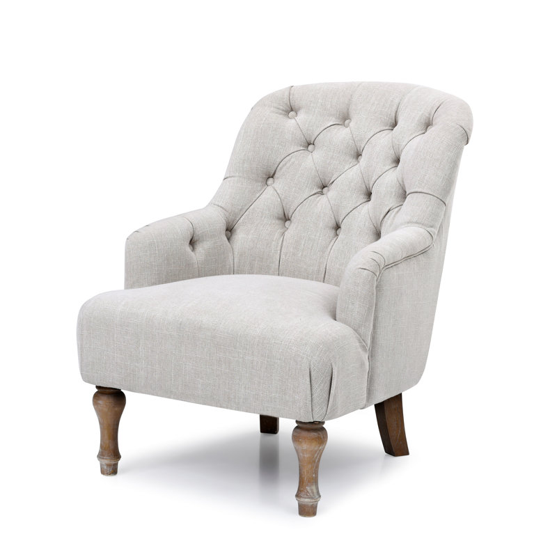 Aileen Upholstered Armchair, Cream