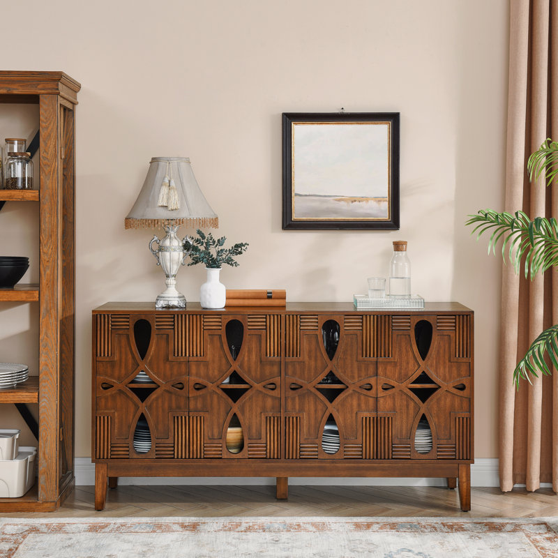 Buffet 60,5 "Mid Century, Brun