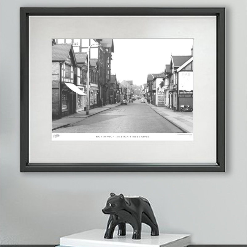 Northwich, Witton Street C1960 - Single Picture Frame Print, 28cm H x 36cm W x 2.3cm D