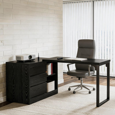 Reversible Corner Office Desk,L-Shaped Computer Desk,Executive Desk