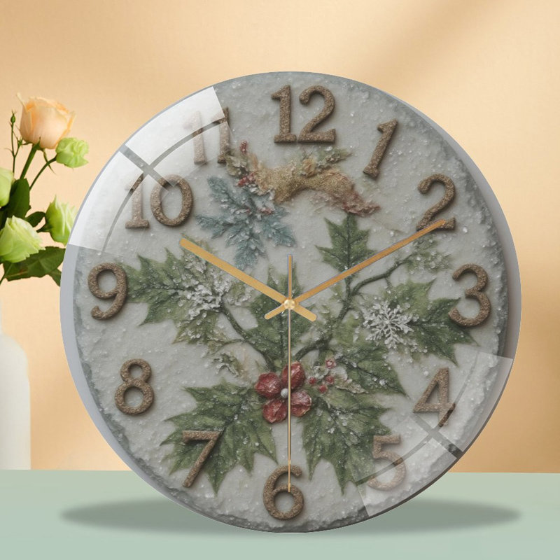 Horloge murale 12 po Snowy