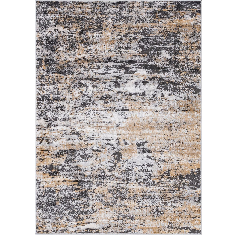Abstract Indoor Rug, Rectangle 4' x 6'