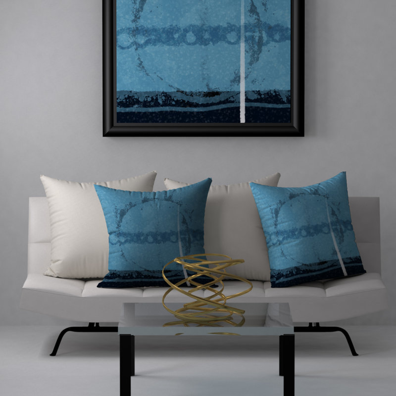 Abstract Reversible Throw Pillow, 20" x 20"