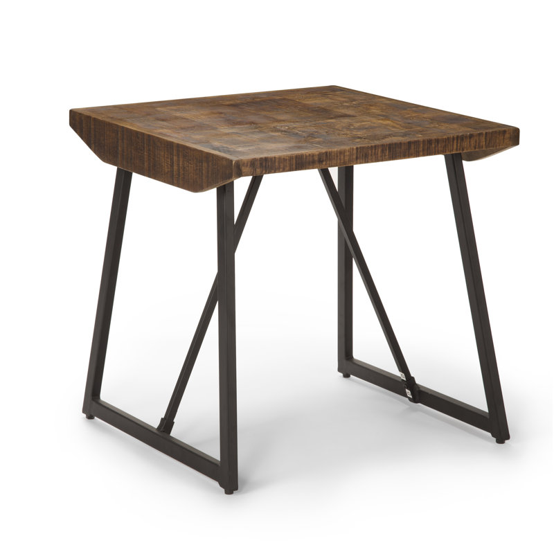 Evander Solid Wood Top End Table