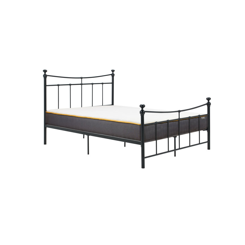 Hayler Bed Frame, Black, Small Double (4')