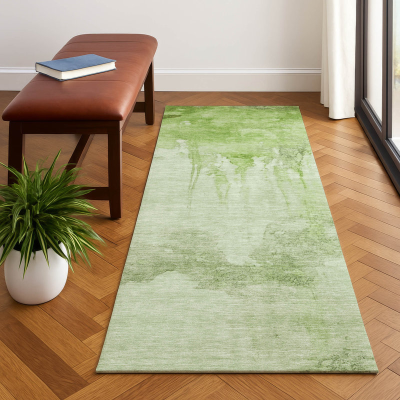 Premium Machine Washable Jacquez AMF1791 Modern Rug, Runner 2'3" x 7'6"