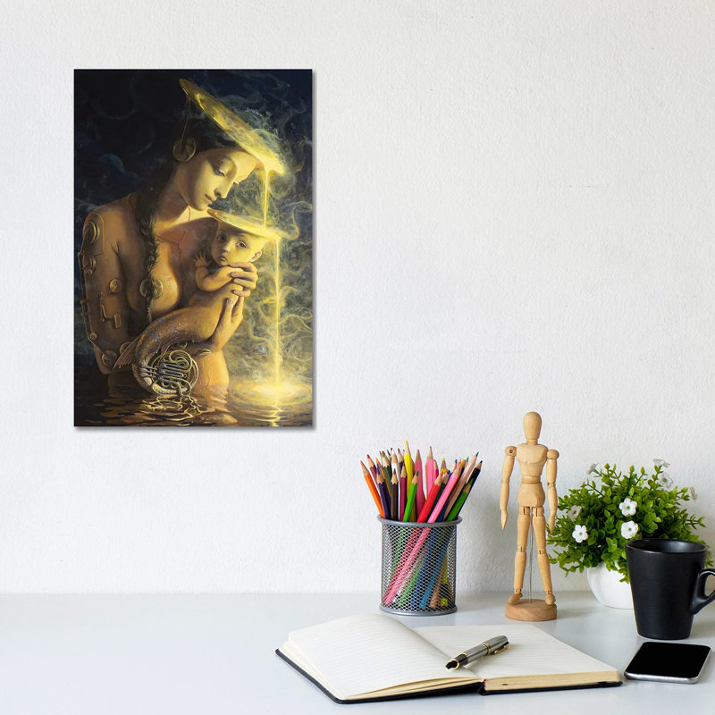 The Fountain II by Adrian Borda - Wrapped Canvas Print, 30.48cm H x 20.32cm W x 1.91cm D