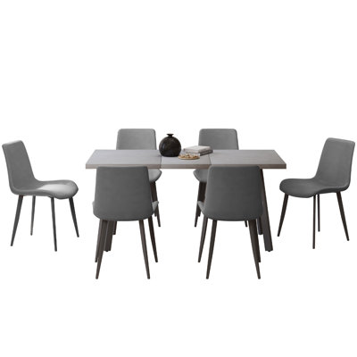 Iras 6 - Person Extendable Dining Set, 61.4