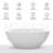 61'' x 30'' Soaking Solid Surface Bathtub